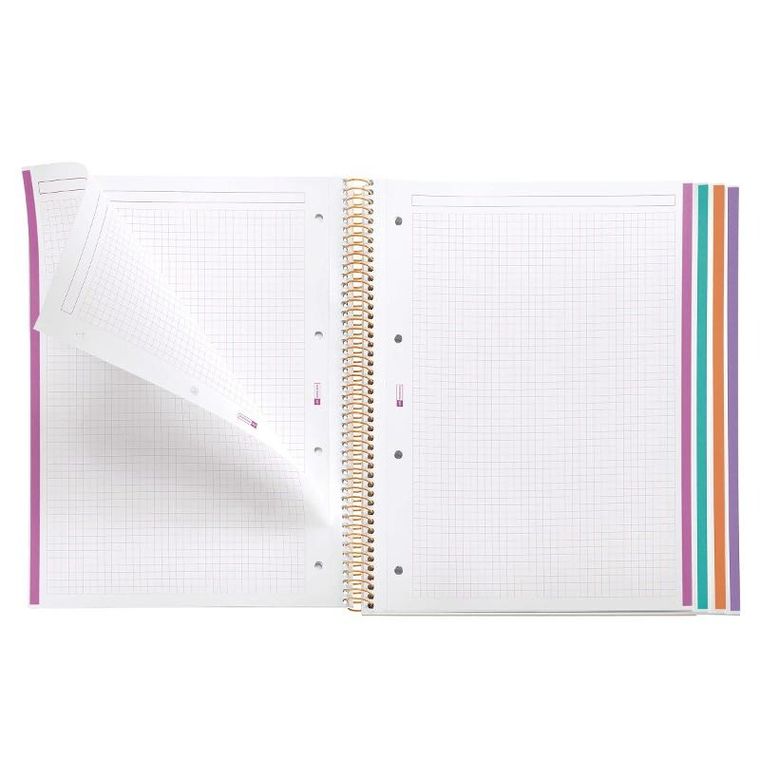 Miquelrius, Square It, zeszyt A4, w kratkę, spiralny, 120 stron