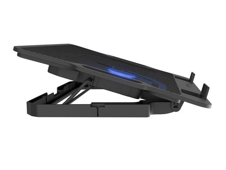 Natec, Dipper, podstawka chłodząca, 2 12.1-17.3 cala, 2 USB, LED