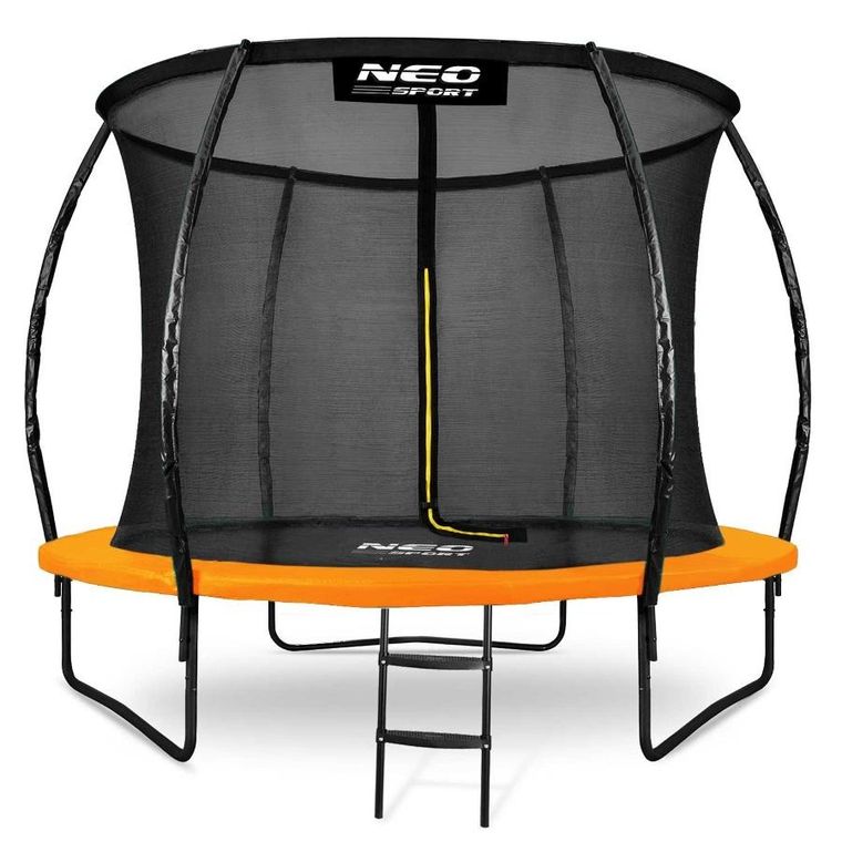 Neo-Sport, trampolina ogrodowa profilowana, z siatką wewnętrzną, 8ft/252 cm