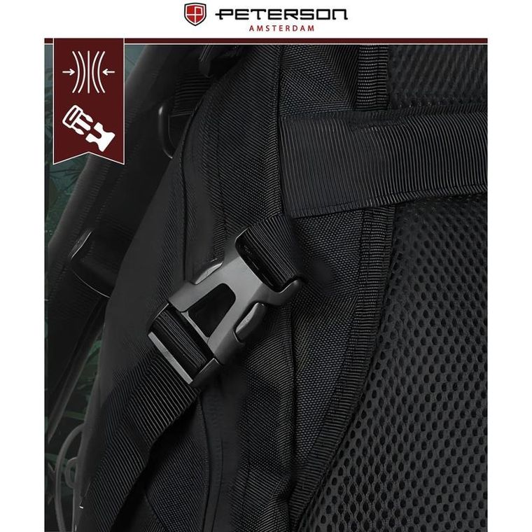 Peterson, plecak militarny, czarny
