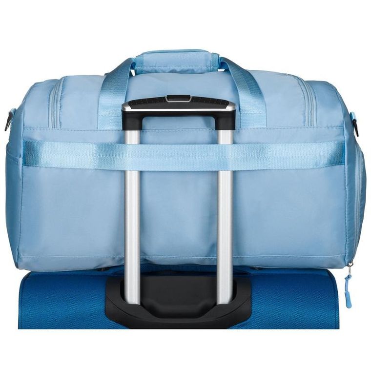 Peterson, torba podróżna z uchwytem na walizkę, błękitna