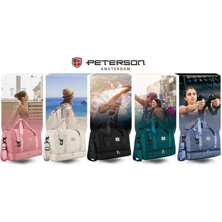 Peterson, torba treningowa, 2-komorowa, niebieska