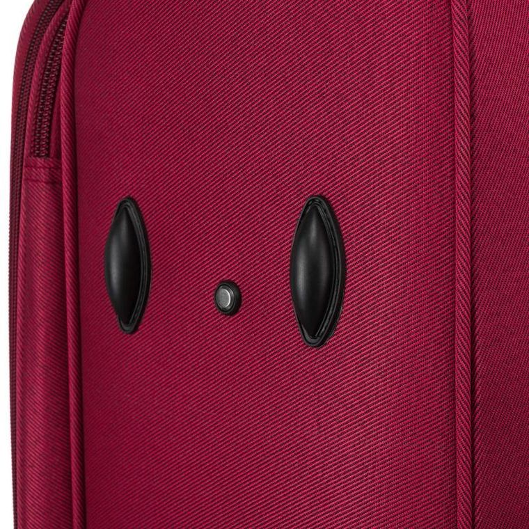 Peterson, walizka, wykonana z poliestru, średnia, czerwono-niebieska, 68 cm