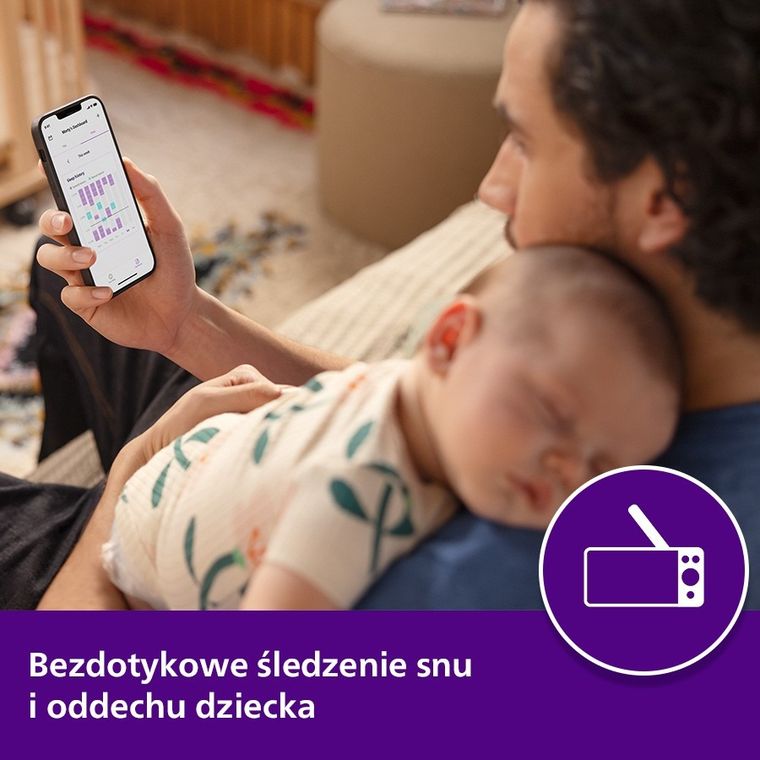 Philips Avent, SenseIQ Full HD SCD971/26, niania elektroniczna ze śledzeniem fazy snu i oddychania