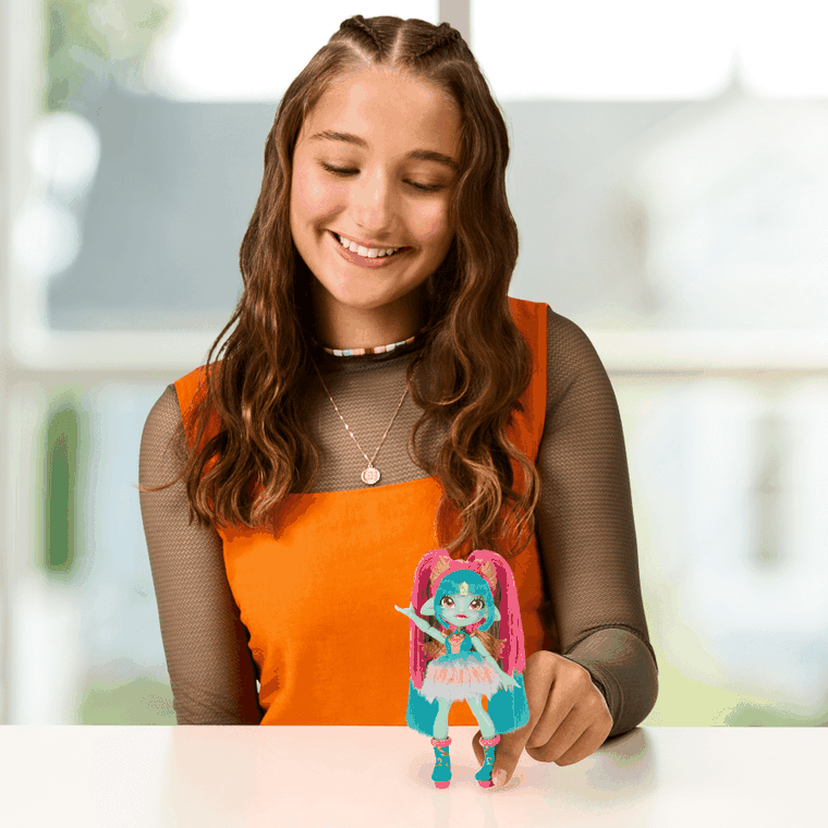 Pixlings, lalka smoczyca, turkusowa