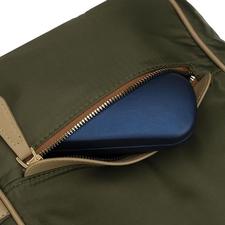 Plecak miejski, zielony, skóra ekologiczna, Peterson