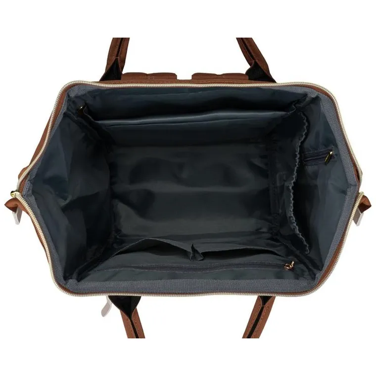 Plecak na latopa, beżowo-brązowy, Peterson