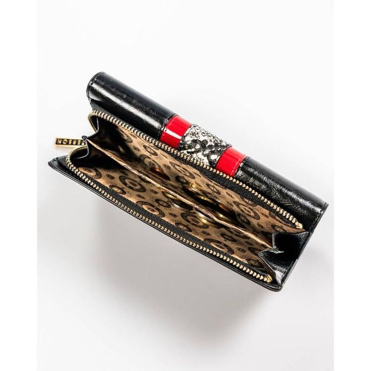 Portfel, czarny, skórzany, Peterson