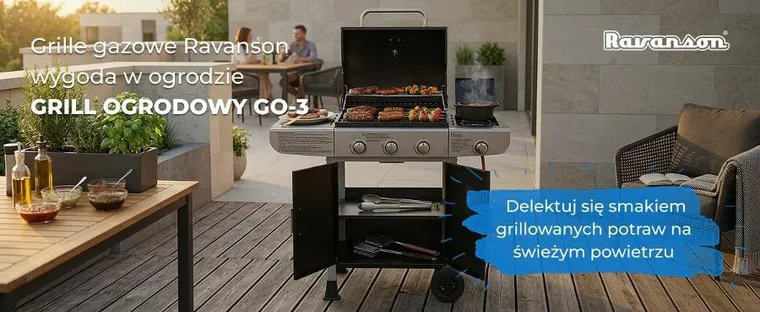 Ravanson, grill gazowy, GO-3 10,6kW