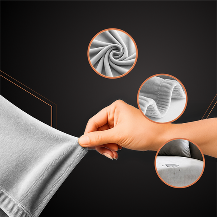 Ruhhy, pokrowiec na kanapę, jasnoszary, 145-185 cm