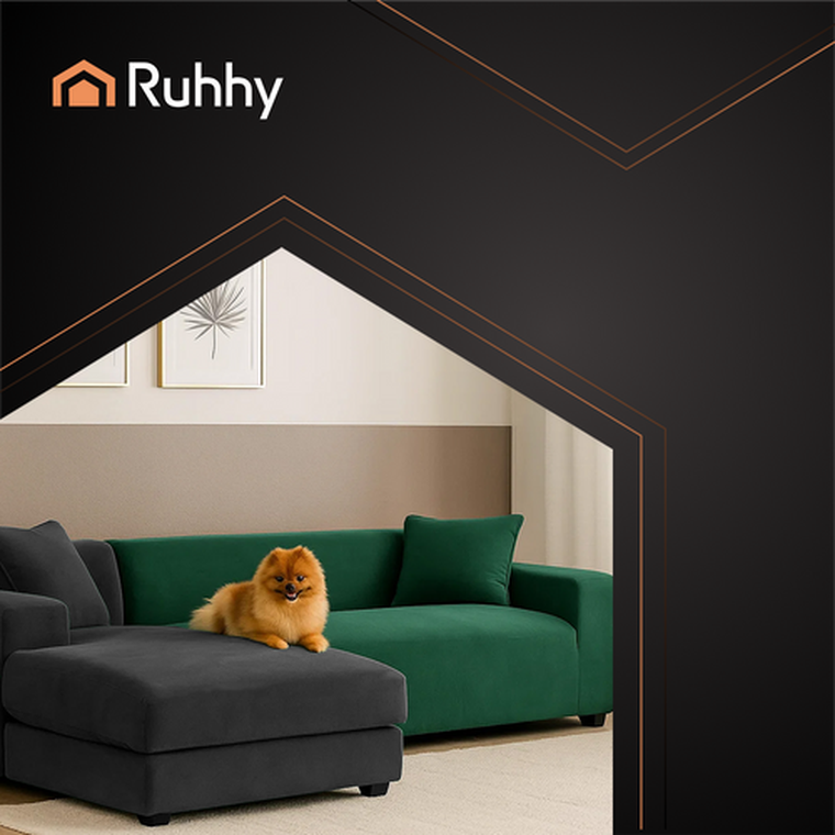 Ruhhy, pokrowiec na kanapę, zielony, 145-185 cm