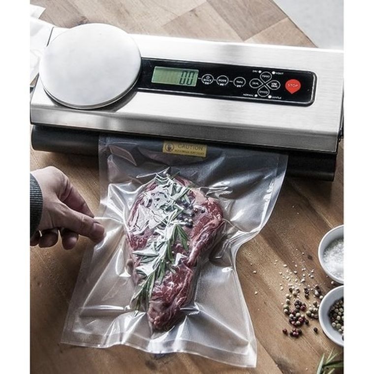 Ruhhy, zgrzewarka do folii z wagą i zestawem rolek