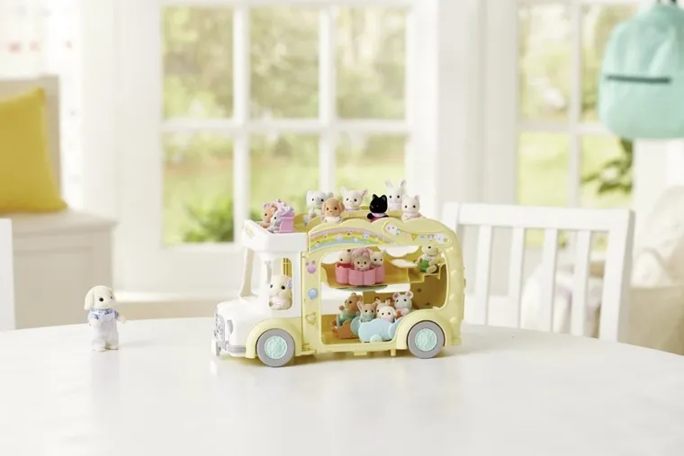 Sylvanian Families, Kolorowy Autobus, rozkładany pojazd, 5744
