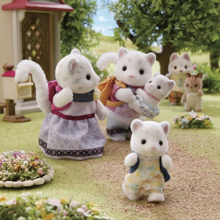 Sylvanian Families, Rodzina Śnieżnych Leopardów, zestaw figurek, 5814