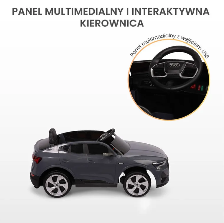 Toyz, Audi Etron Sportback, pojazd na akumulator, grey