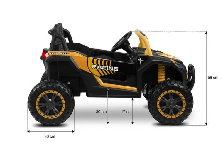 Toyz, Axel, pojazd na akumulator, biały