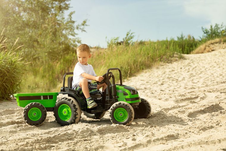 Toyz, Hector, Traktor, pojazd na akumulator, czerwony