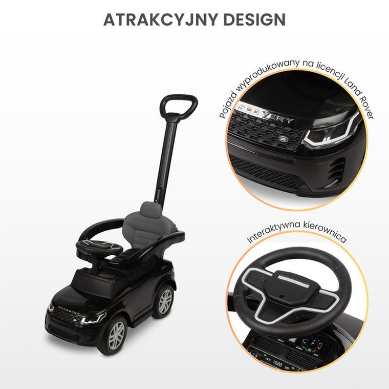 Toyz, Land rover, jeździk, black