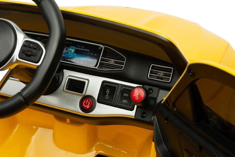 Toyz, Mercedes-Benz, W166, pojazd na akumulator, żółty