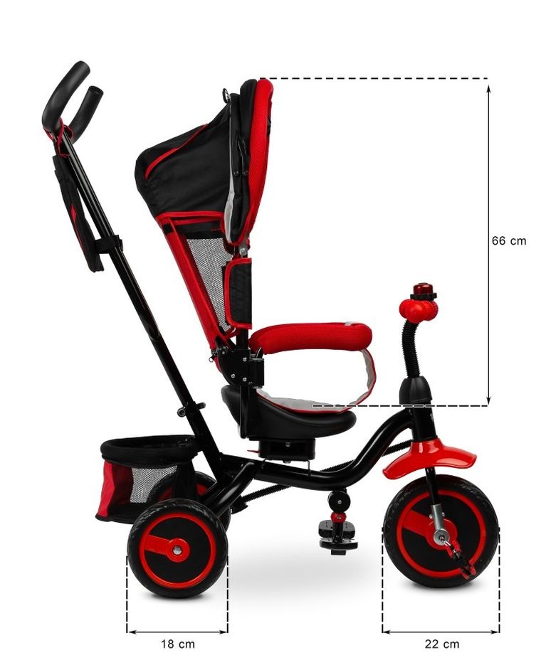 Toyz, Timmy, rowerek trzykołowy, czerwony