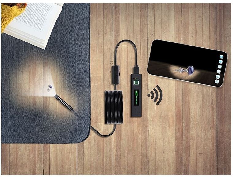 Tracer, HardWire, kamera endoskopowa, 5M 8MM LED WIFI