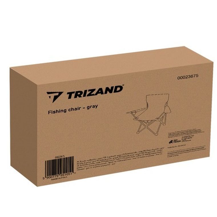 Trizand, krzesło wędkarskie, szare