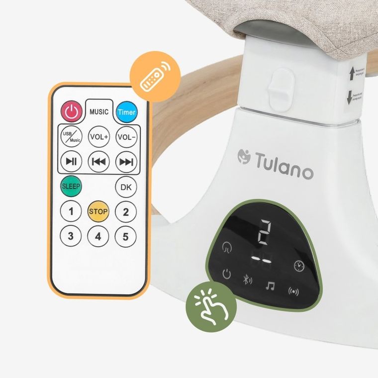 Tulano, Astrid 35, bujaczek leżaczek elektroniczny, beige