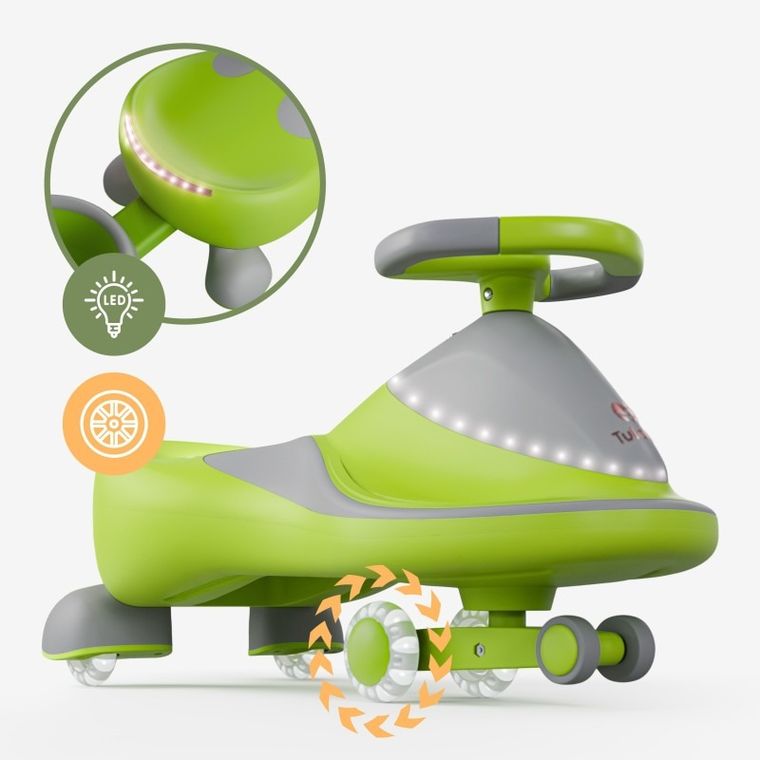 Tulano, Focus 55, jeździk grawitacyjny, green