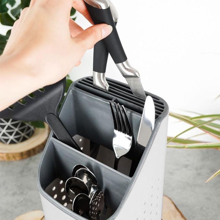 Vilde, ociekacz na sztućce, przybory kuchenne, 14-14-23 cm