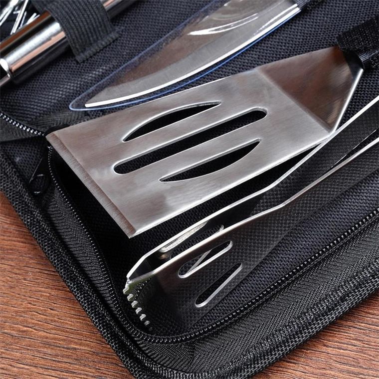 Vilde, przybory do grilla w etui, 10 elementów