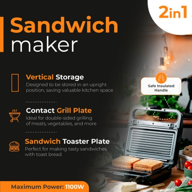 Adler, opiekacz do kanapek 2w1