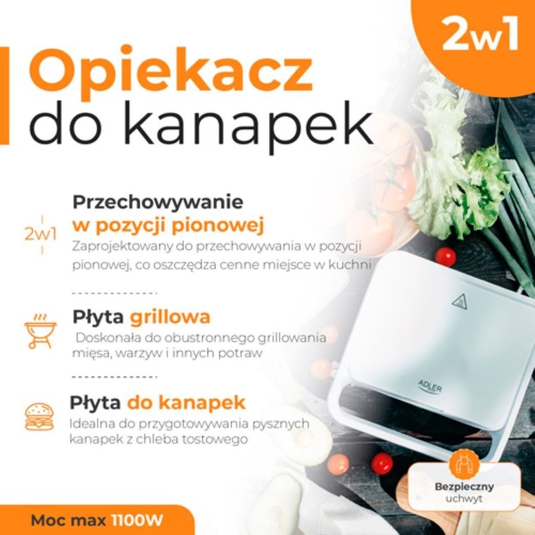 Adler, opiekacz do kanapek, ad 3070w