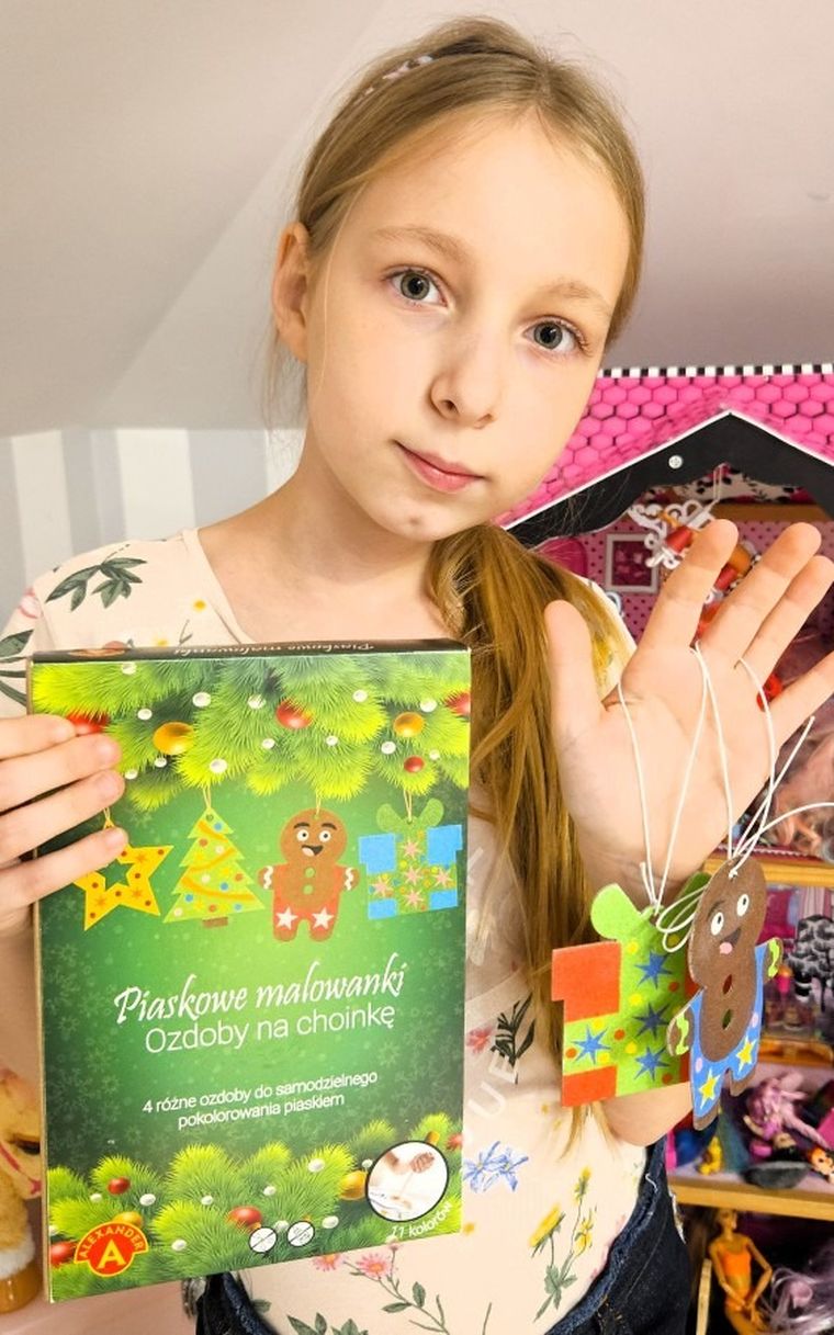 Alexander, Piaskowe Malowanki, Ozdoby na Choinkę: Ciastek, zestaw kreatywny