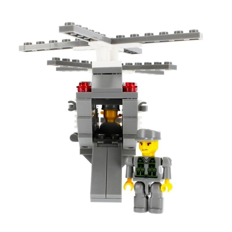 Alleblox, helikopter wojskowy, klocki konstrukcyjne, 179 elementów