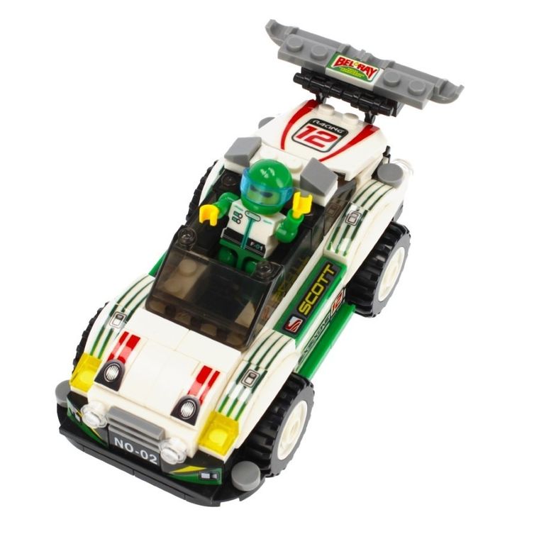 Alleblox, samochód wyścigowy, klocki konstrukcyjne, 173 elementów elementów