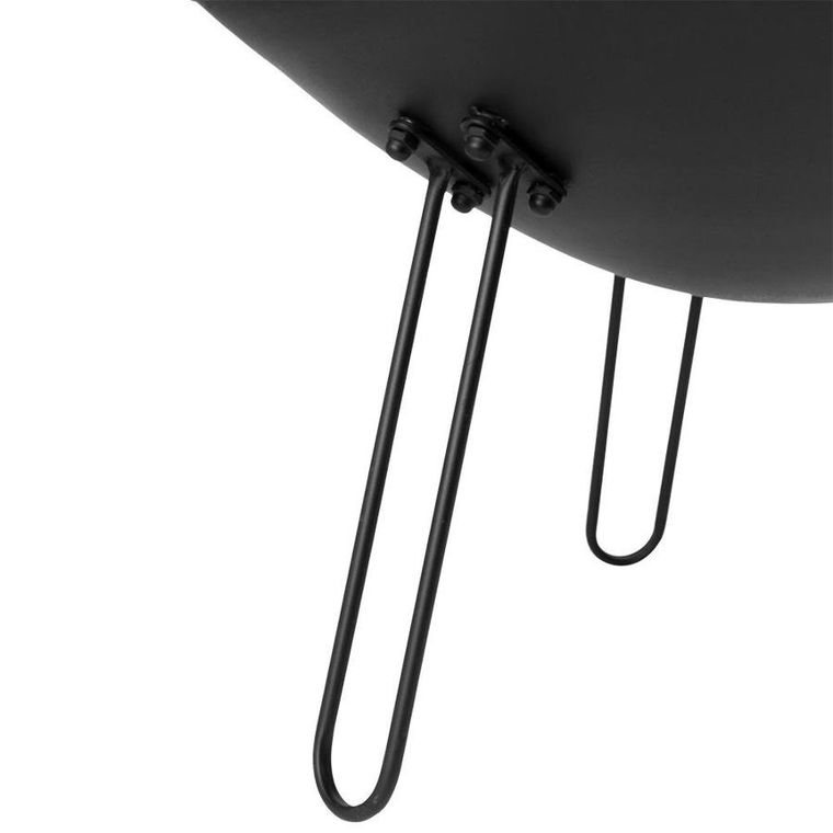 Ambiance, palenisko ogrodowe metalowe czarne, 60 cm