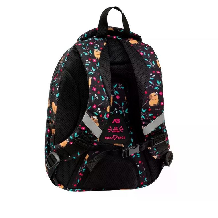 Astrabag, plecak szkolny, 3-komorowy, Flower Capy