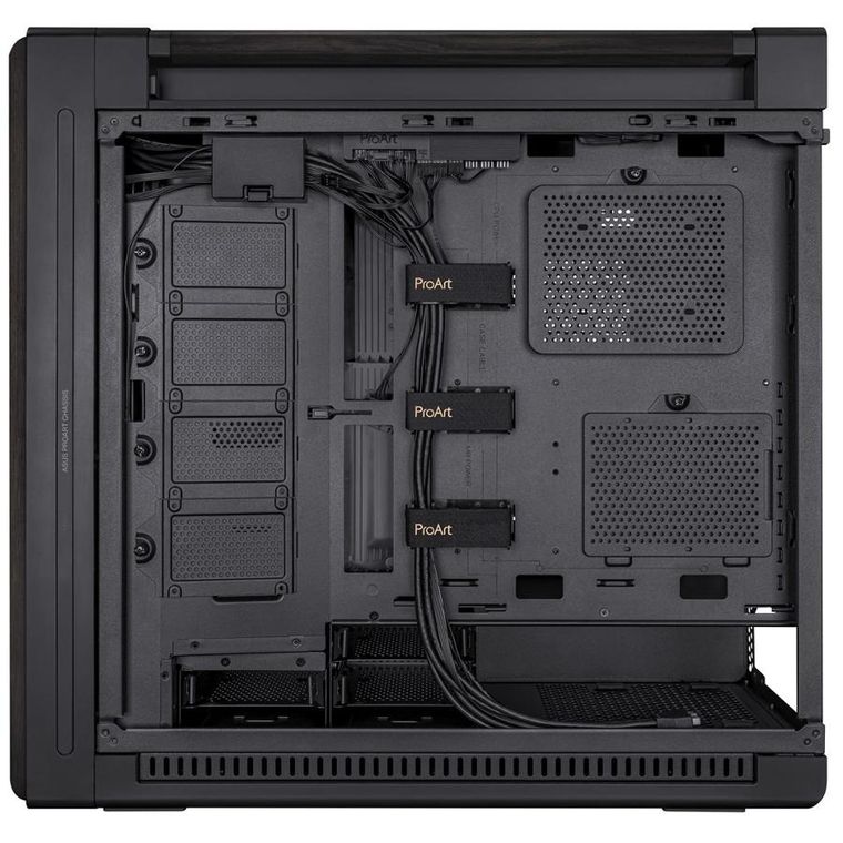 Asus, obudowa komputerowa, PROART PA602 WOOD TG PWM BLACK