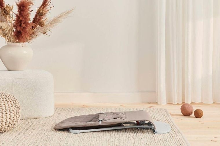 BabyBjörn, Bliss Woven, leżaczek, sand grey