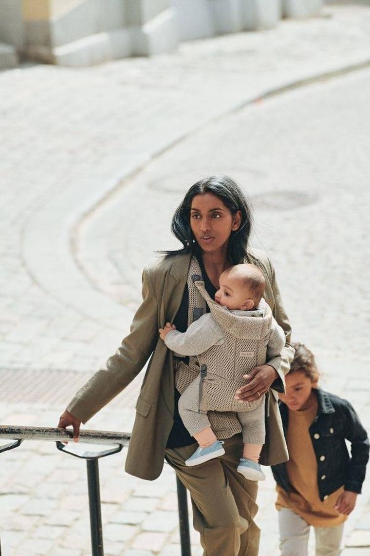 BabyBjörn, Move 3D Mesh, nosidełko, szary beż