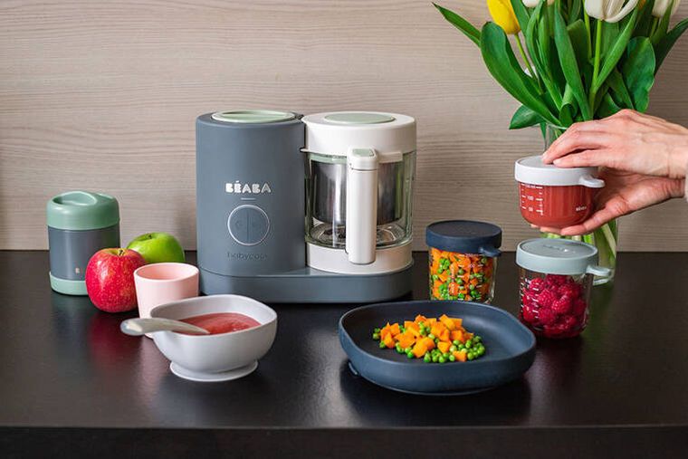 Beaba, Babycook Neo, urządzenie do miksowania i gotowania na parze, Mineral Grey
