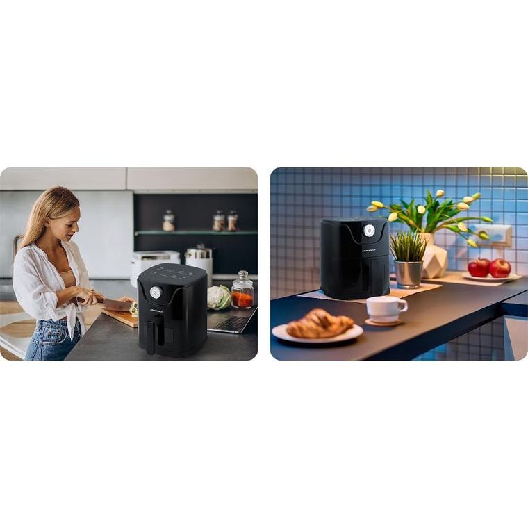Berdsen, frytkownica beztłuszczowa, air fryer, czarny, 2,5l, BD-654