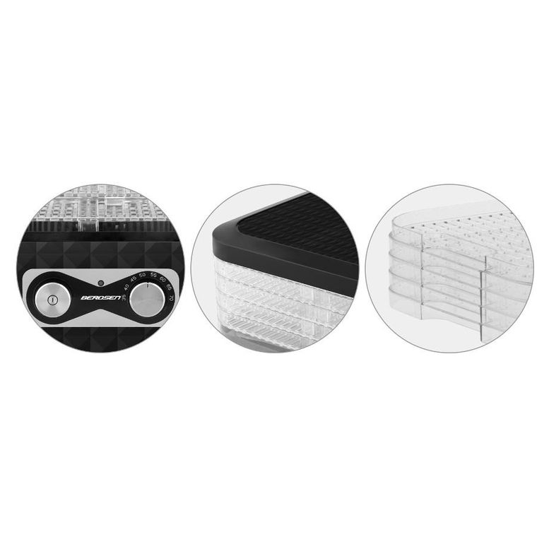 Berdsen, suszarka do żywności, czarna