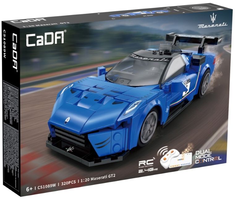 Cada, Maserati GT2, pojazd zdalnie sterowany, klocki konstrukcyjne, 320 elementów