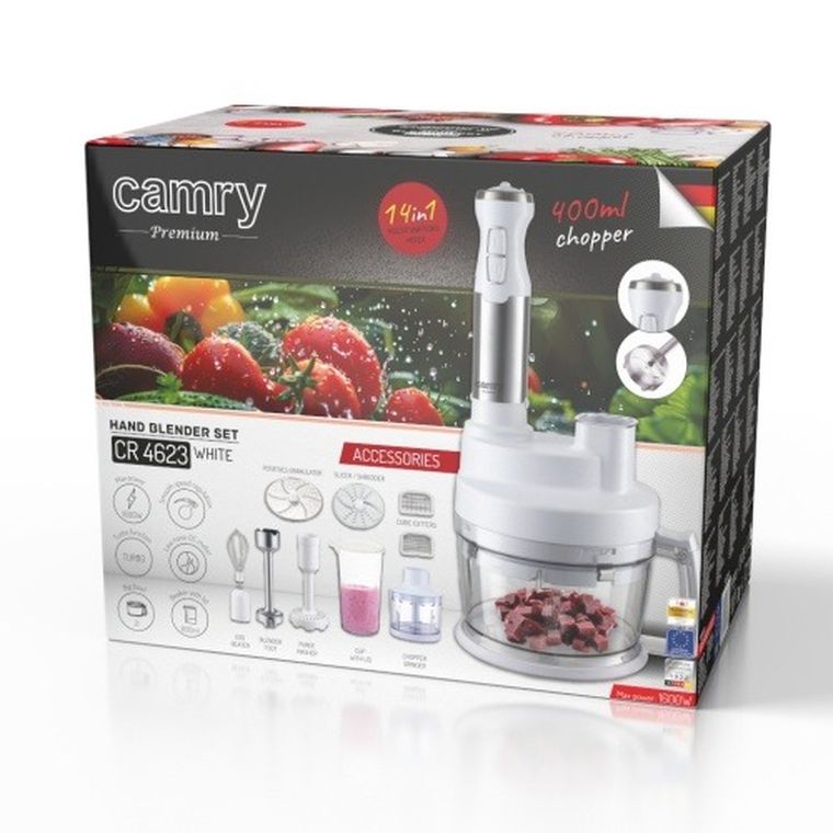 Camry, blender ręczny, zestaw, 1600W