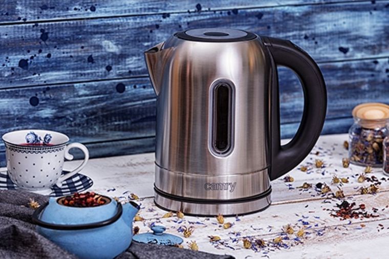 Camry, czajnik elektryczny, metalowy, 1.7 L, 2200W, CR 1253