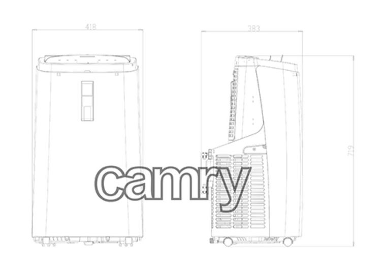 Camry, klimatyzator 12000 BTU, CR 7907