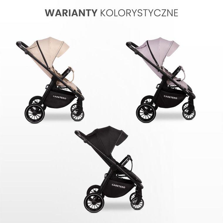 Caretero, Agil, wózek spacerowy, latte