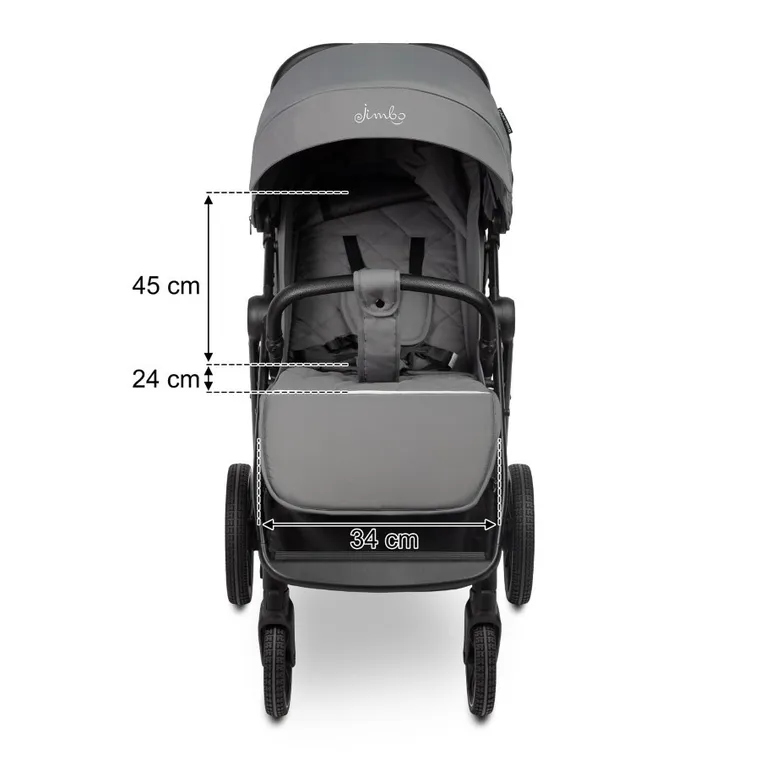Caretero, Jimbo, wózek spacerowy, Graphite