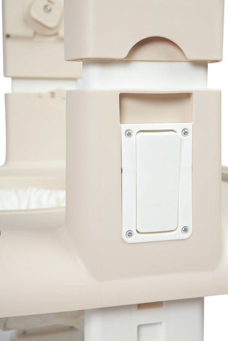 Caretero, Sitron 3w1, krzesełko do karmienia z funkcją huśtawki i chodzika, beige